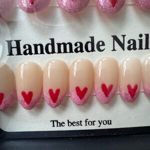 Heart Design Press-On Nails